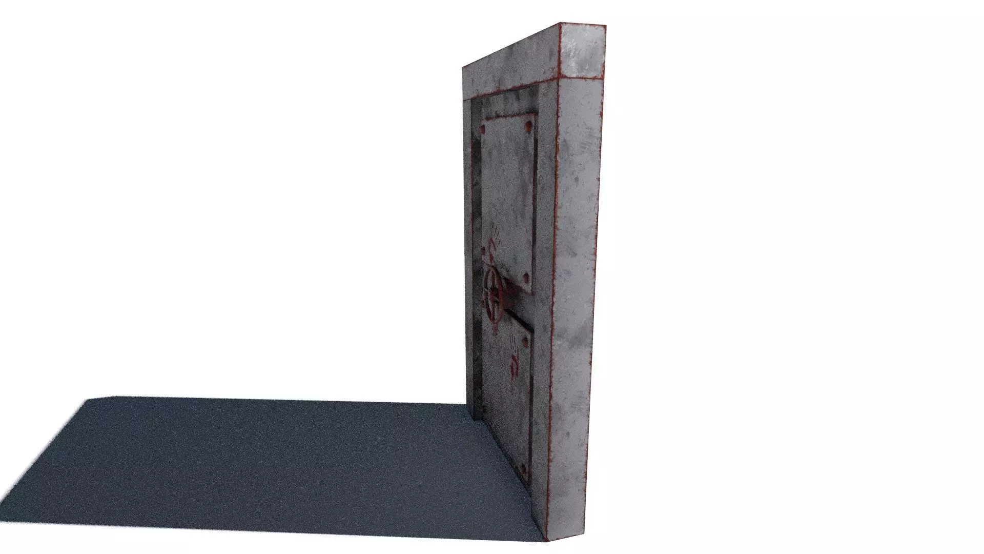 metal security door 3D model_2