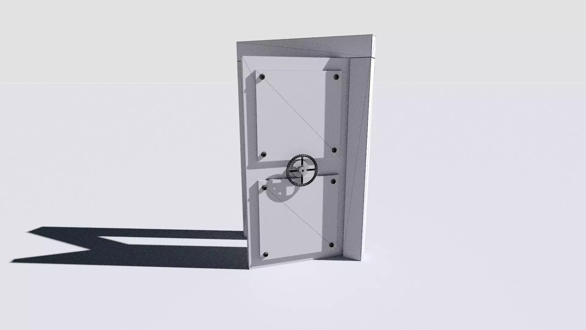 metal security door 3D model_28