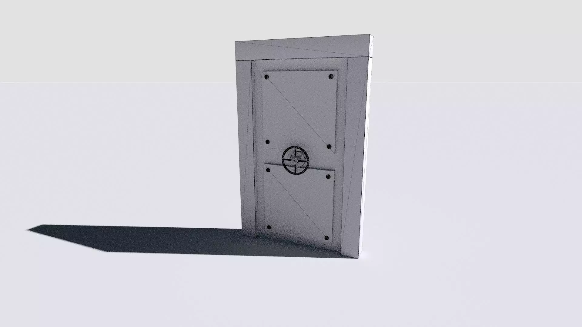 metal security door 3D model_19