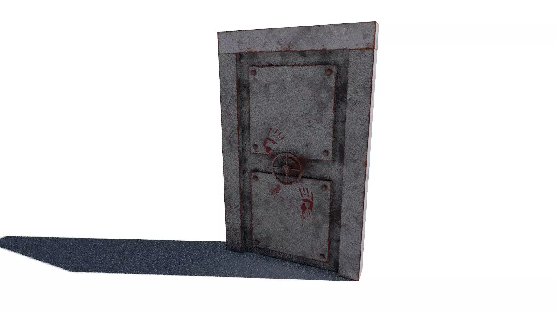 metal security door 3D model_3