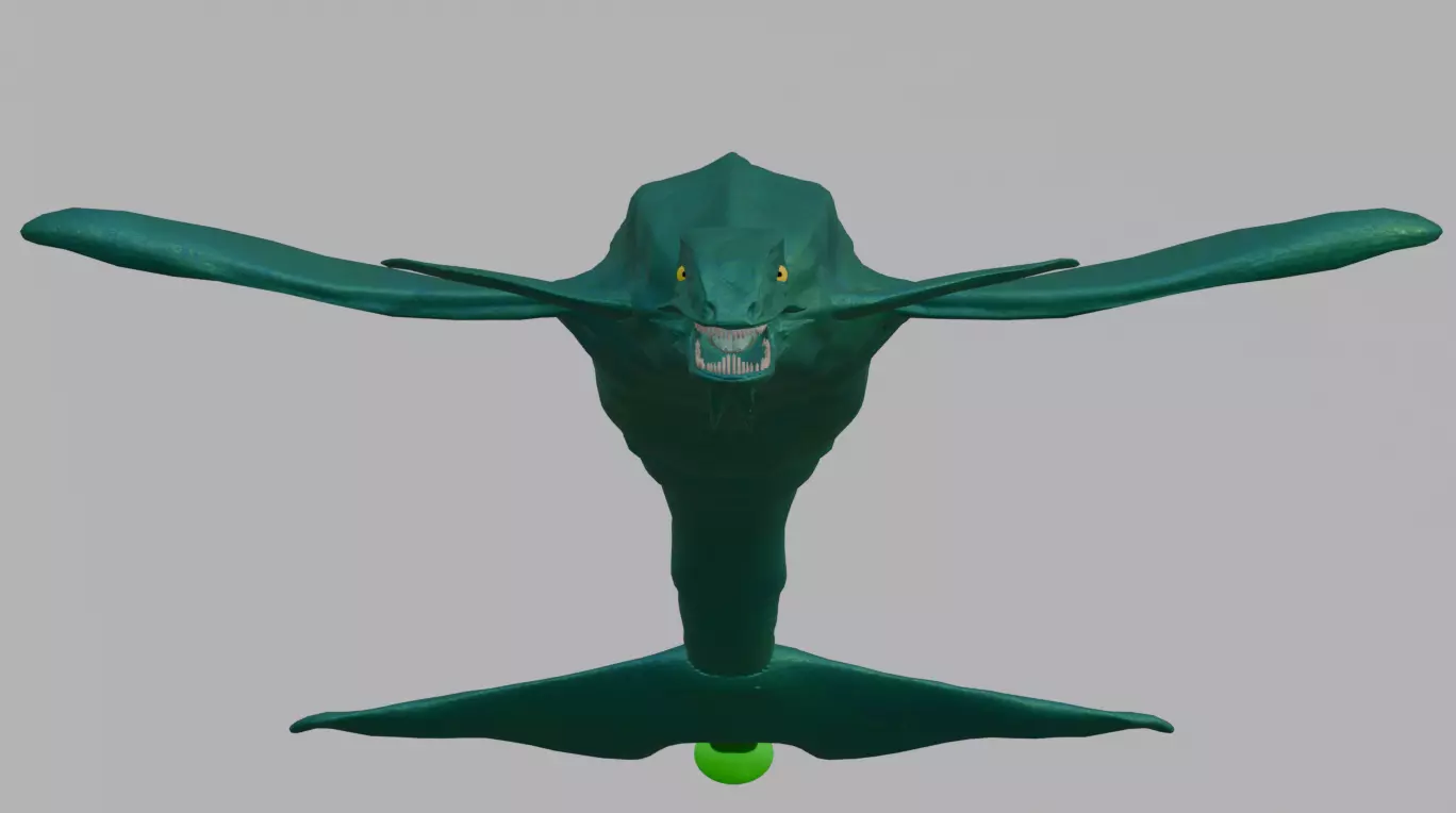 Leviathan Low-poly 3D model_1
