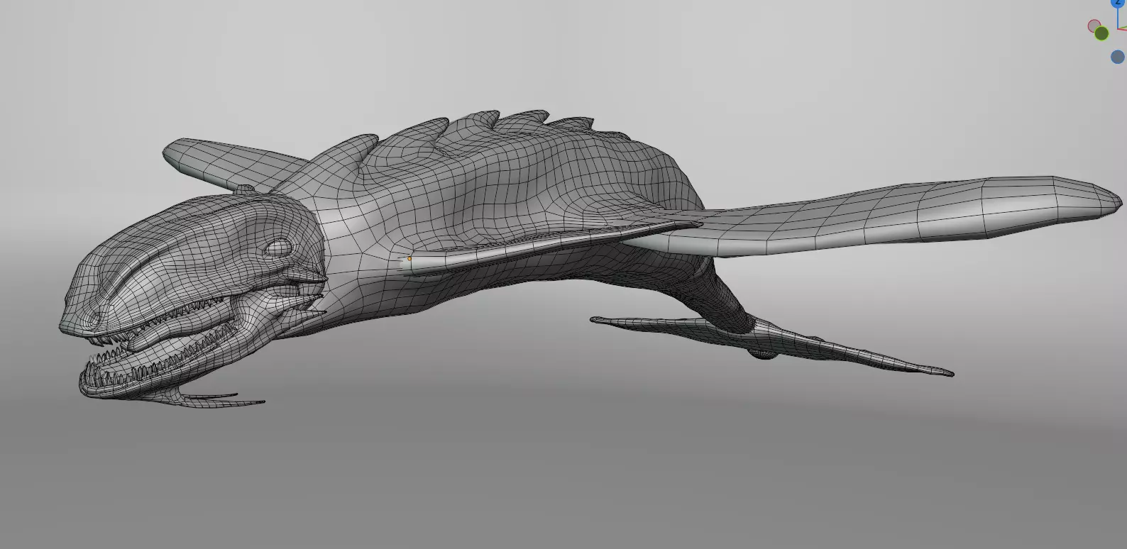 Leviathan Low-poly 3D model_6