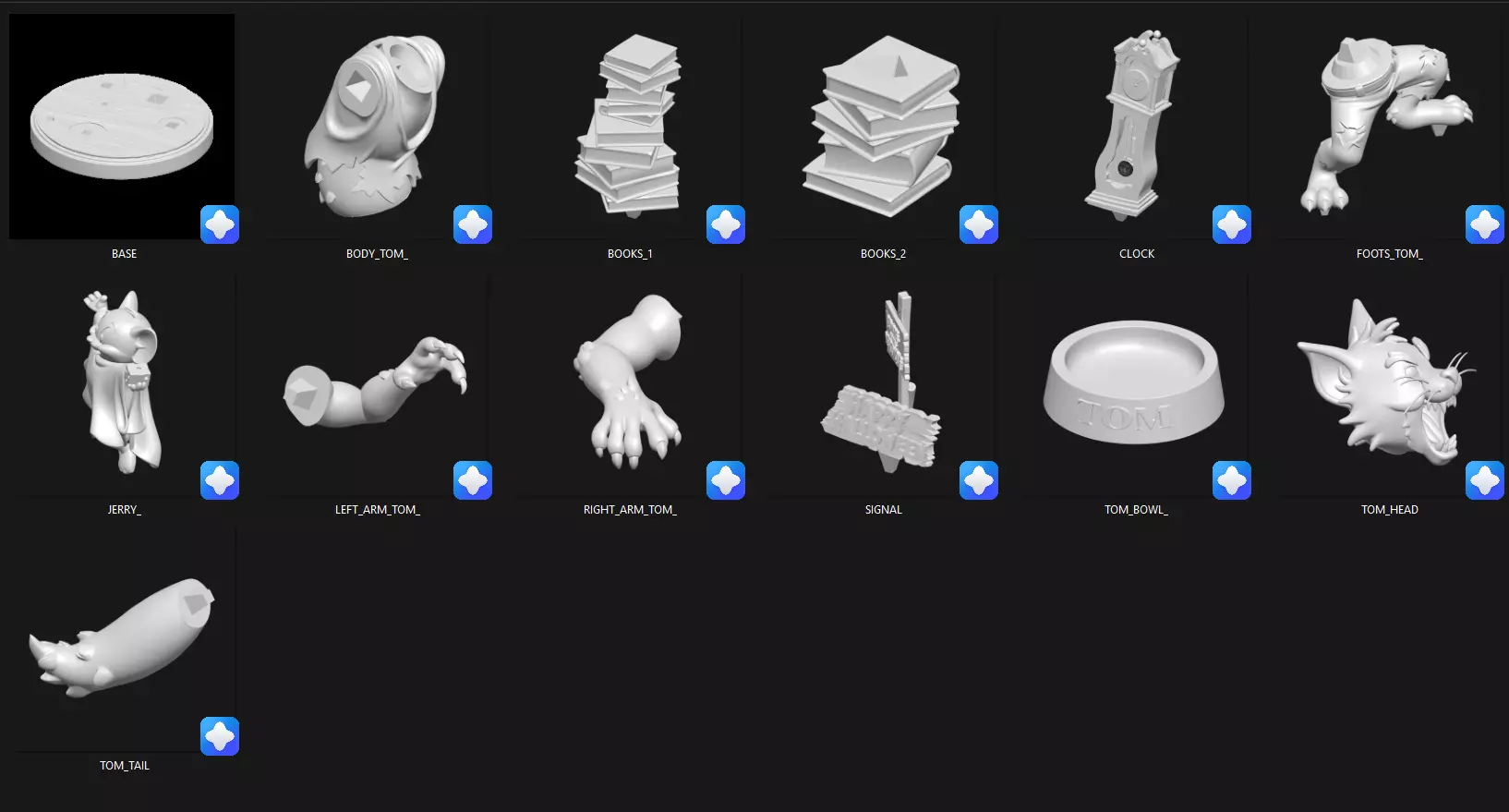 TOM Y JERRY HALLOWEEN 3D print model_3