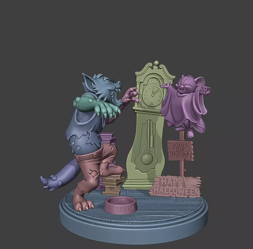 TOM Y JERRY HALLOWEEN 3D print model_2