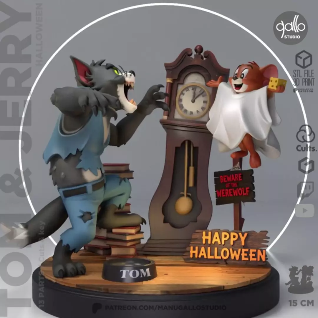 TOM Y JERRY HALLOWEEN 3D print model_0