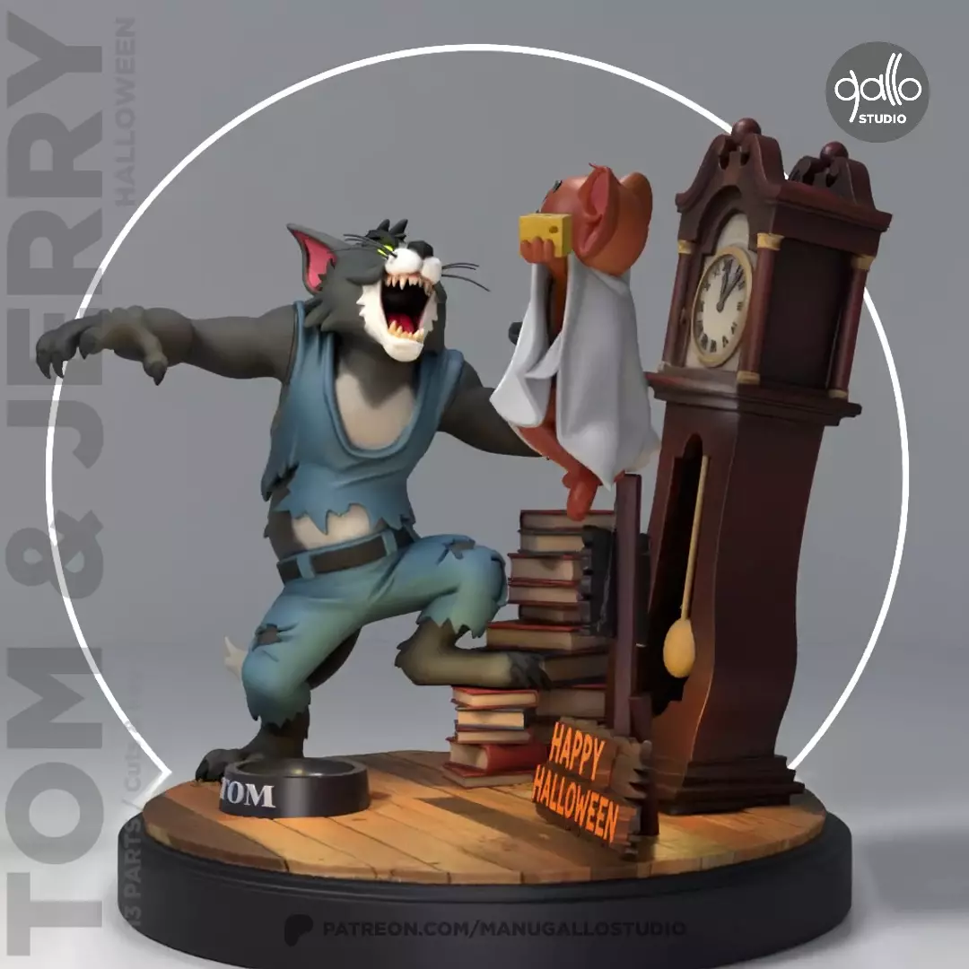 TOM Y JERRY HALLOWEEN 3D print model_1