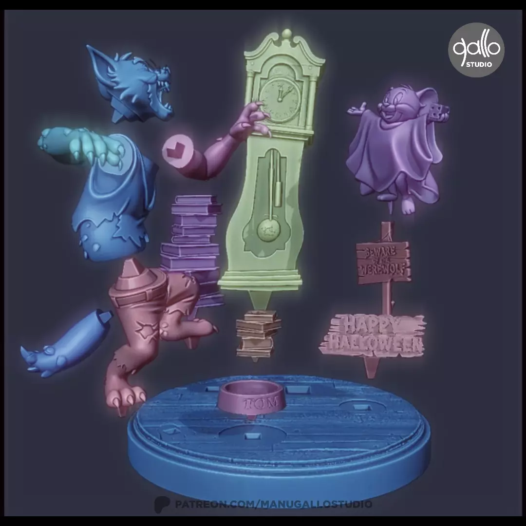 TOM Y JERRY HALLOWEEN 3D print model_5