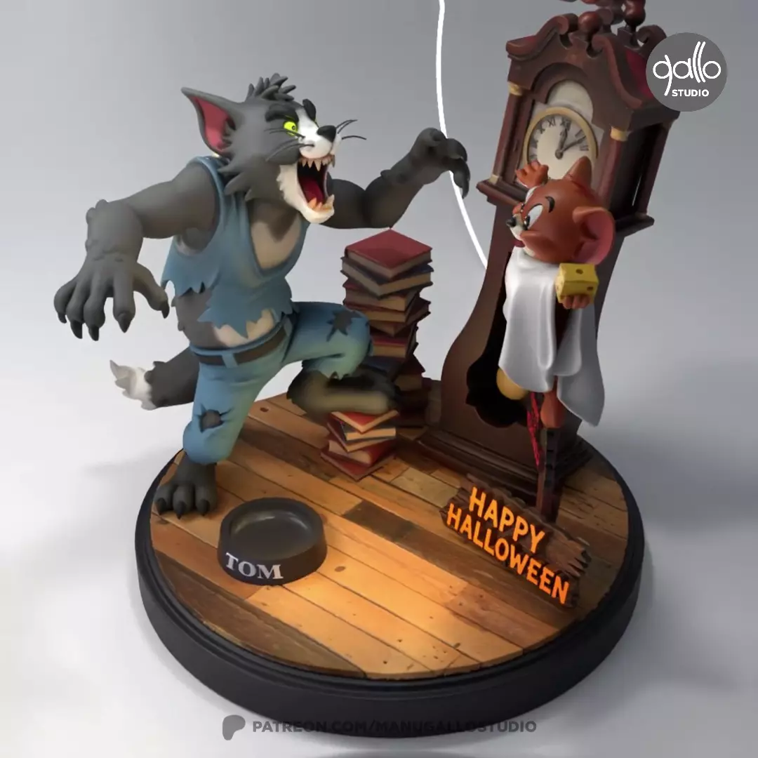 TOM Y JERRY HALLOWEEN 3D print model_6