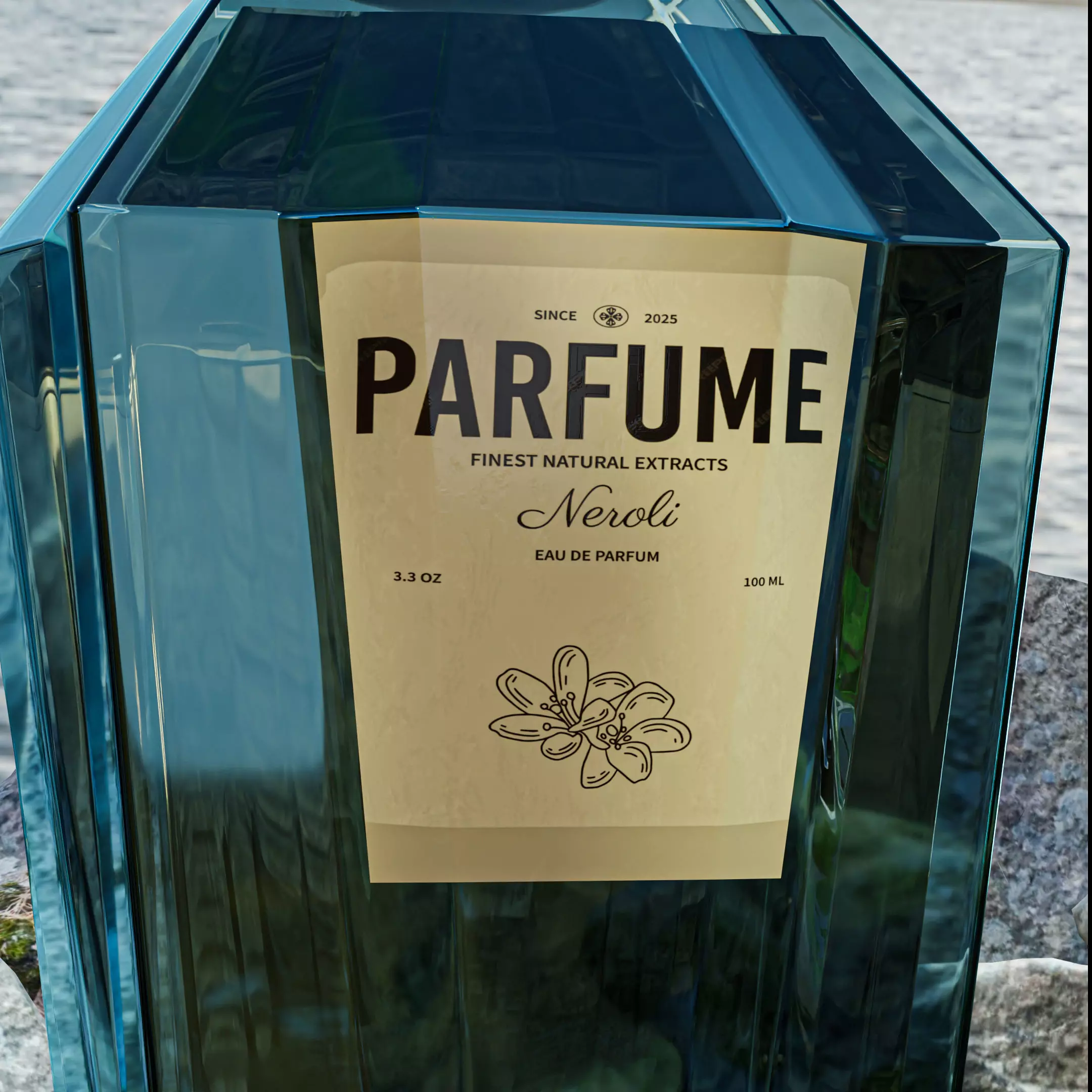 Elegant Perfume Bottle 3D Model 3D model_2