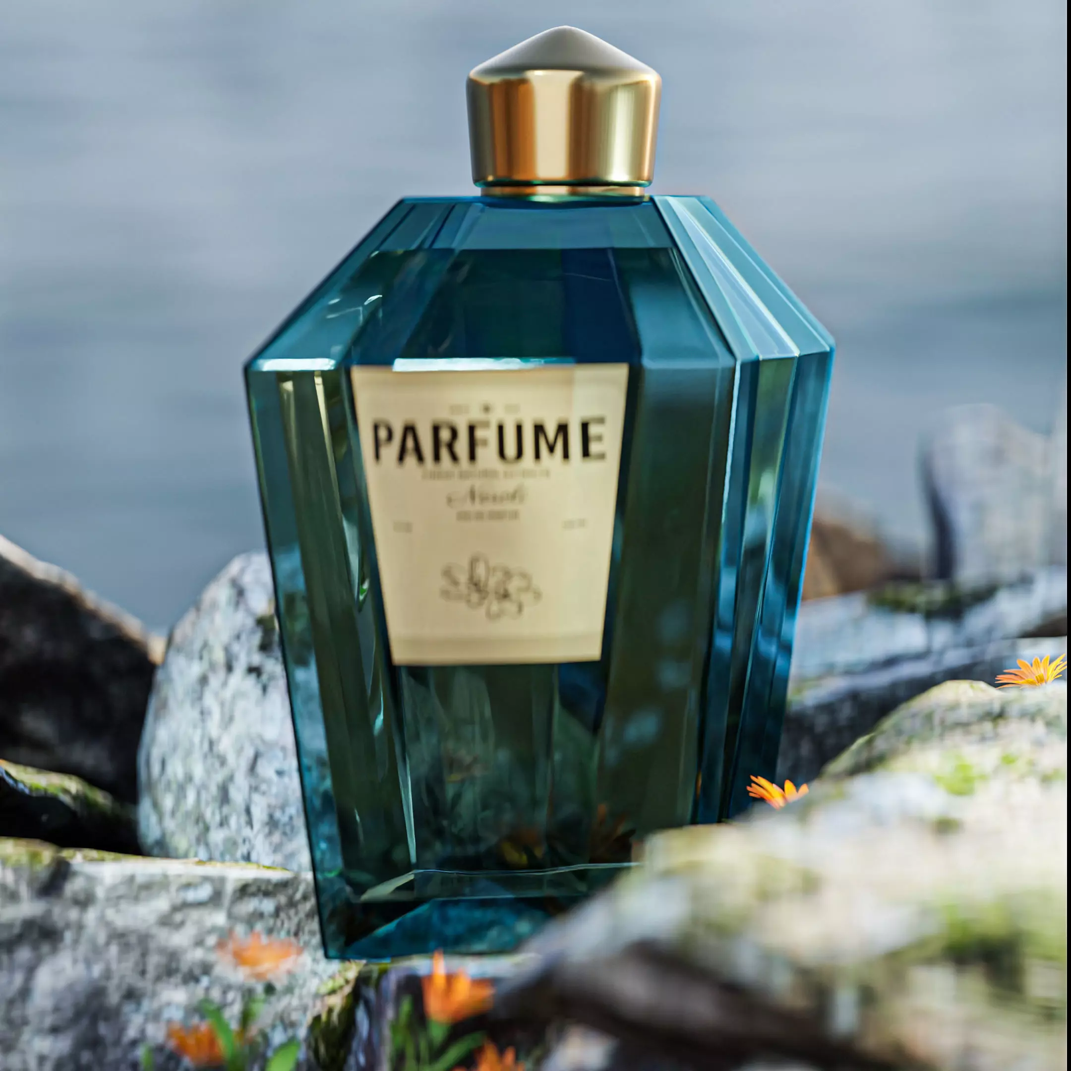 Elegant Perfume Bottle 3D Model 3D model_3