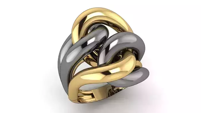 The knot loop ring 009 - ring Size 54