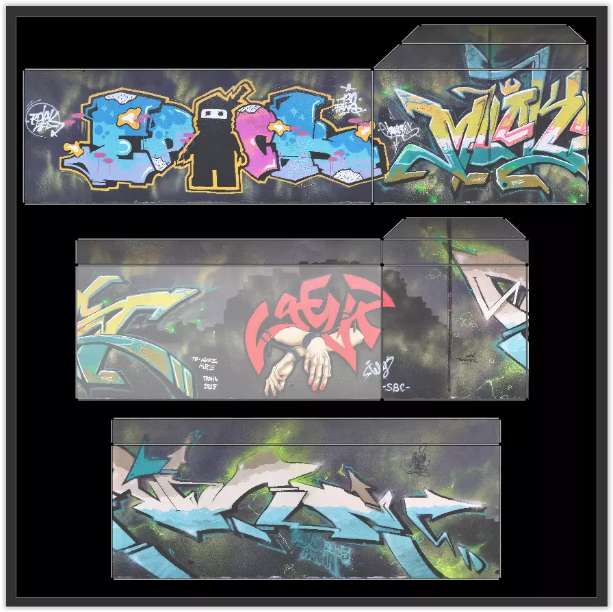Big graffiti wall III 3D model_7
