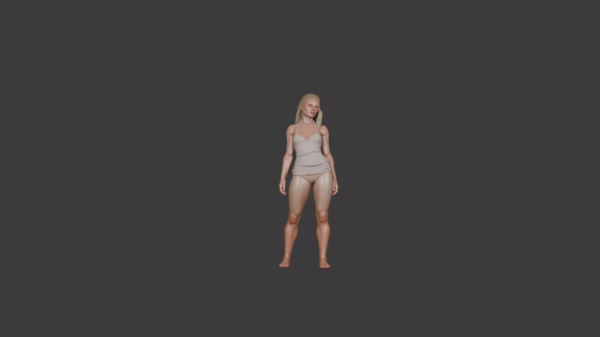 Hot Woman  Stylized 3D Character Model  3D model_0