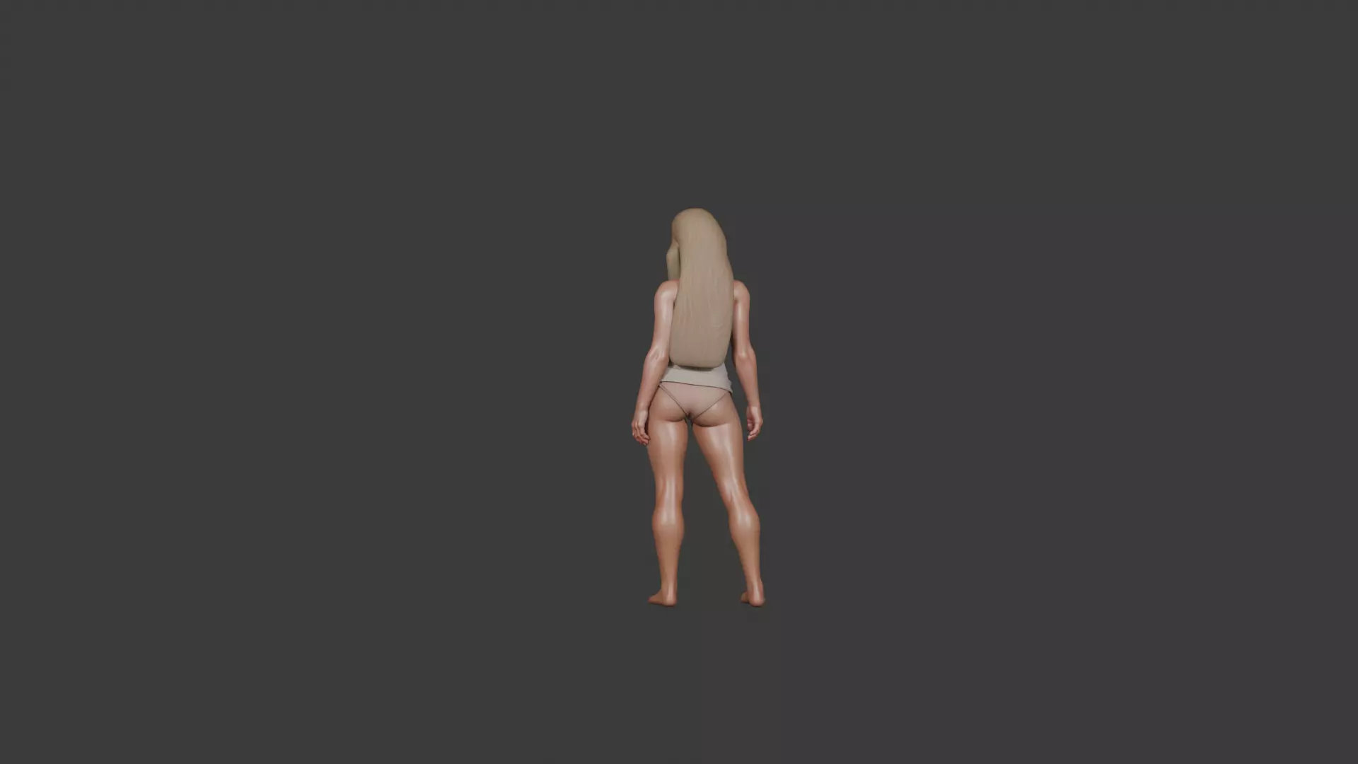 Hot Woman  Stylized 3D Character Model  3D model_1