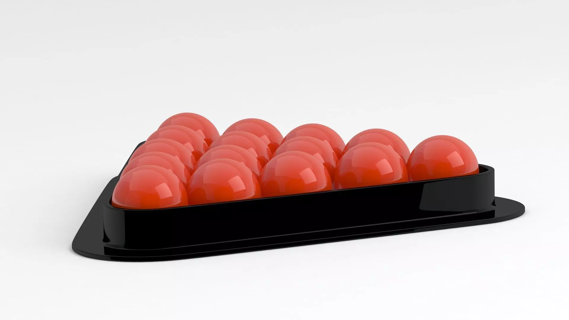 Snooker triangle red balls 3D model_3