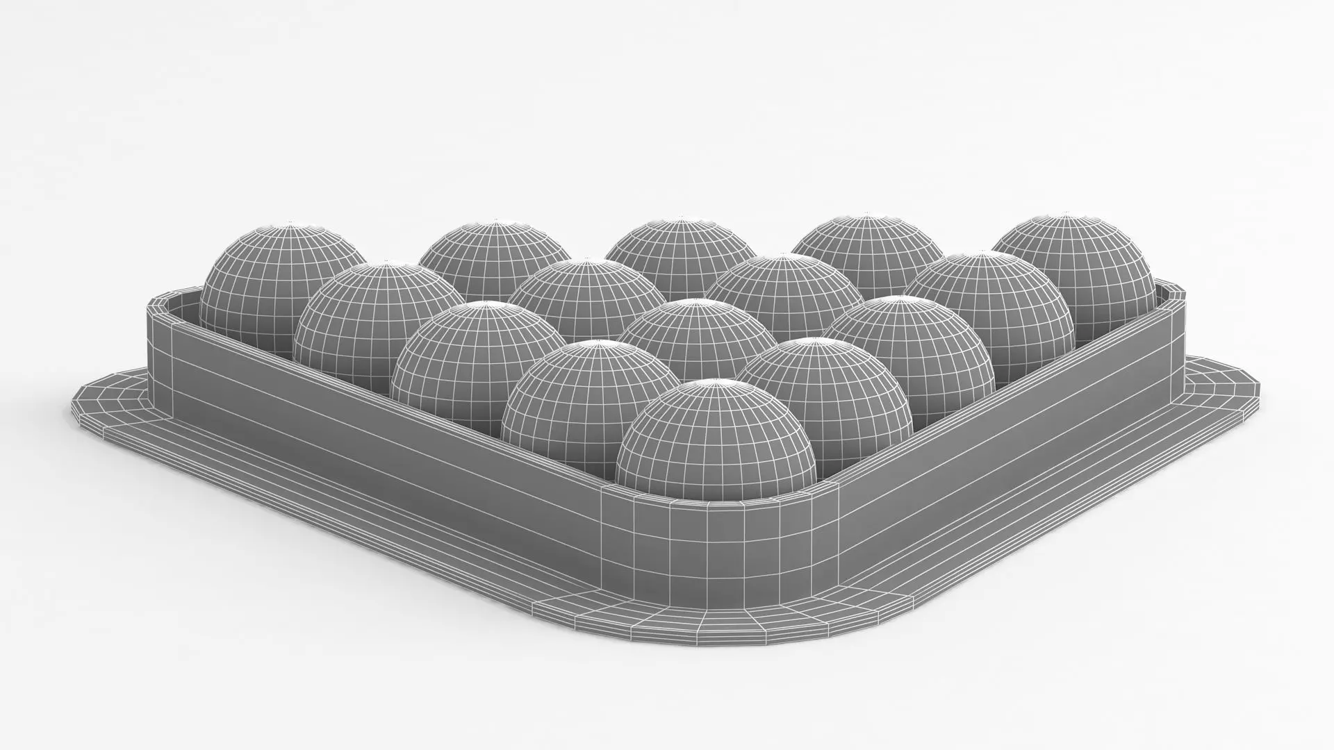 Snooker triangle red balls 3D model_6