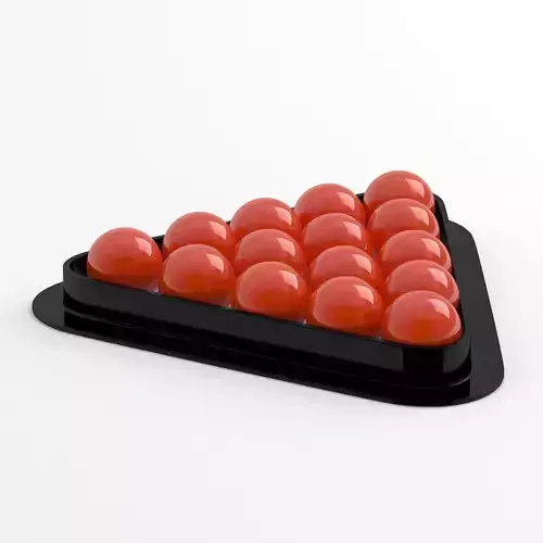 Snooker triangle red balls