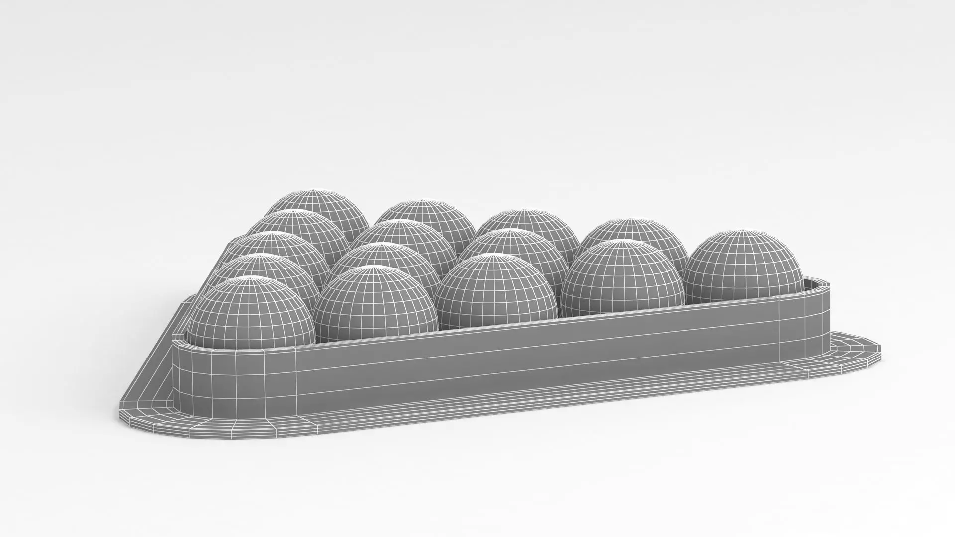 Snooker triangle red balls 3D model_8