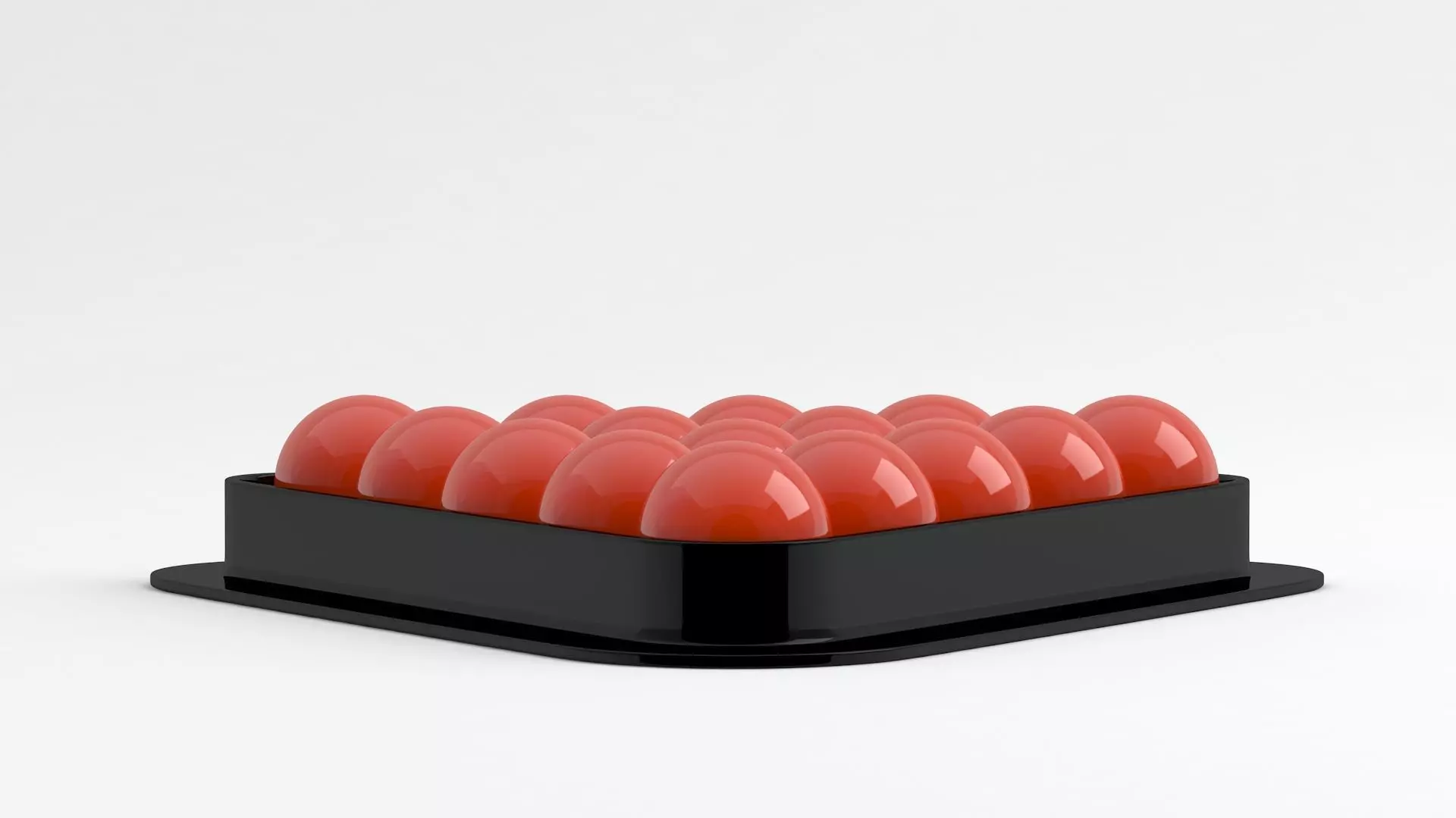 Snooker triangle red balls 3D model_4