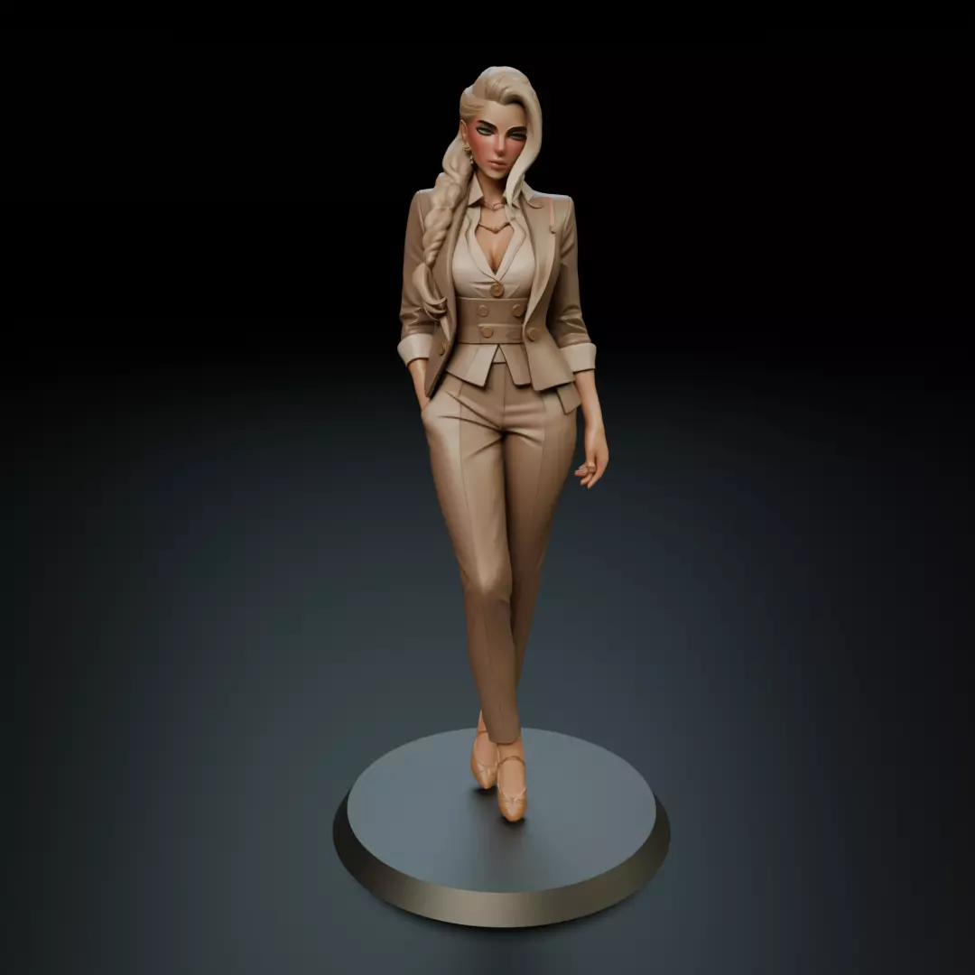 executive pinup 3D print model_16