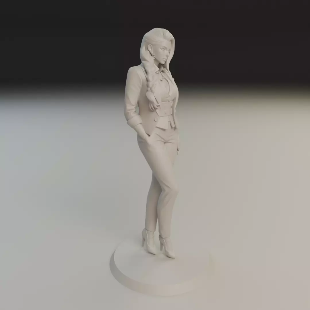 executive pinup 3D print model_11