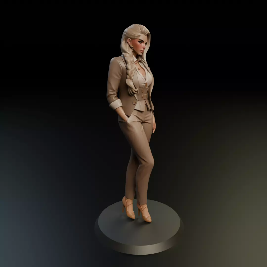 executive pinup 3D print model_12