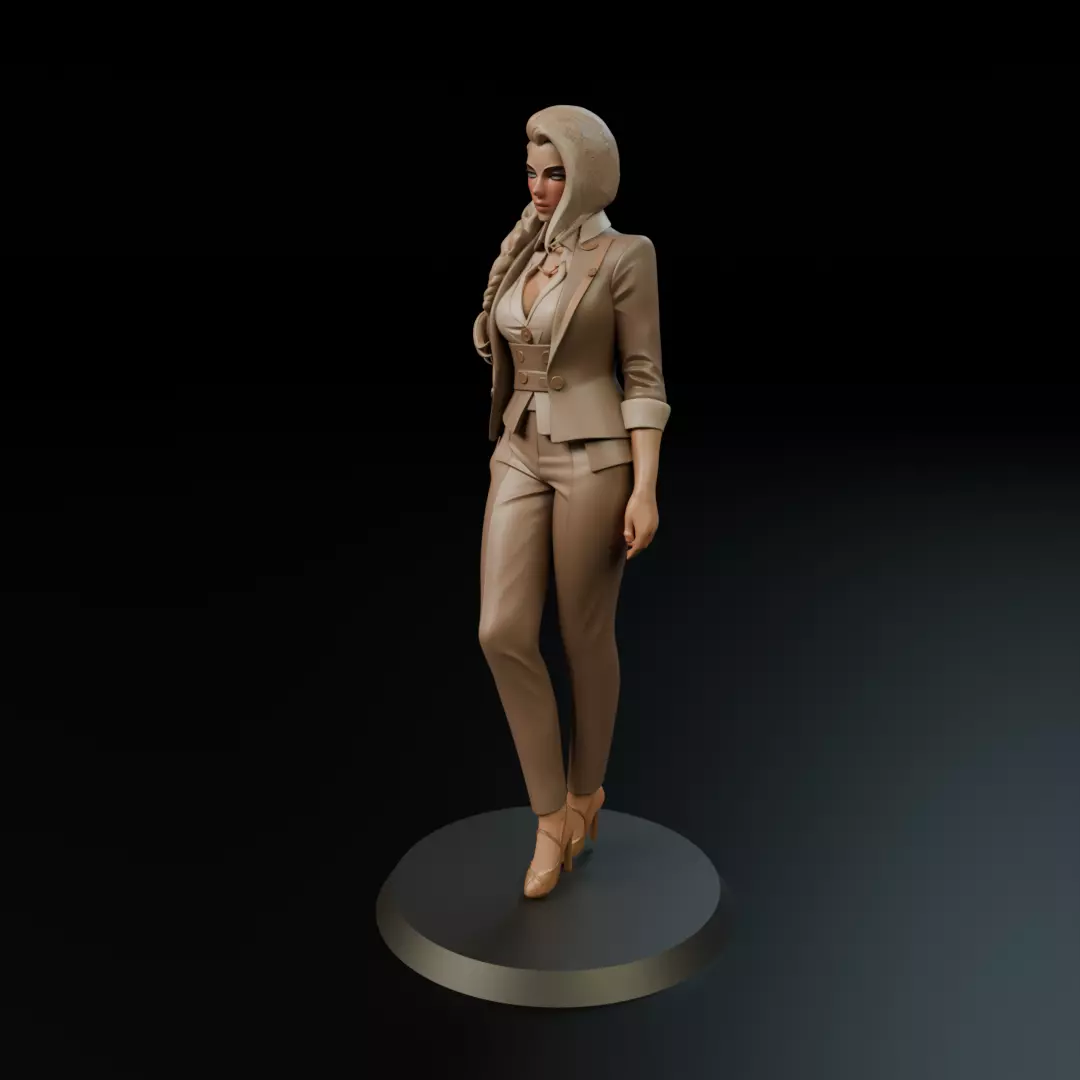 executive pinup 3D print model_10