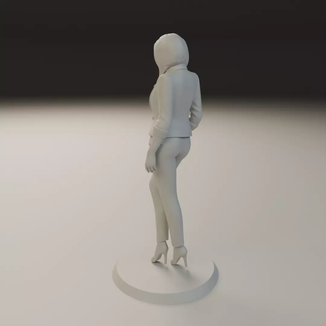 executive pinup 3D print model_7