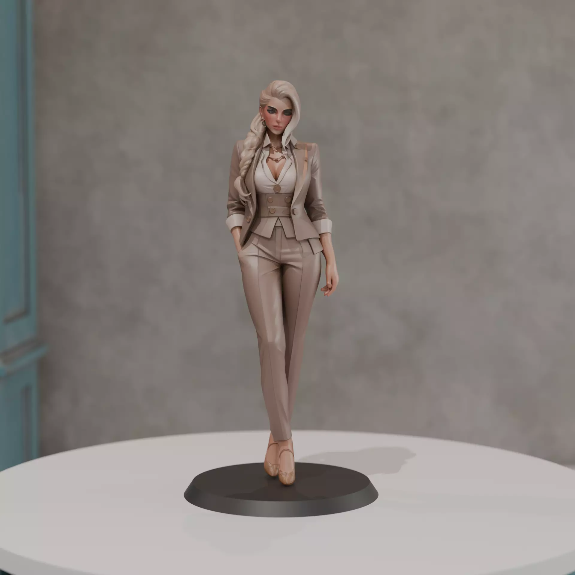 executive pinup 3D print model_0
