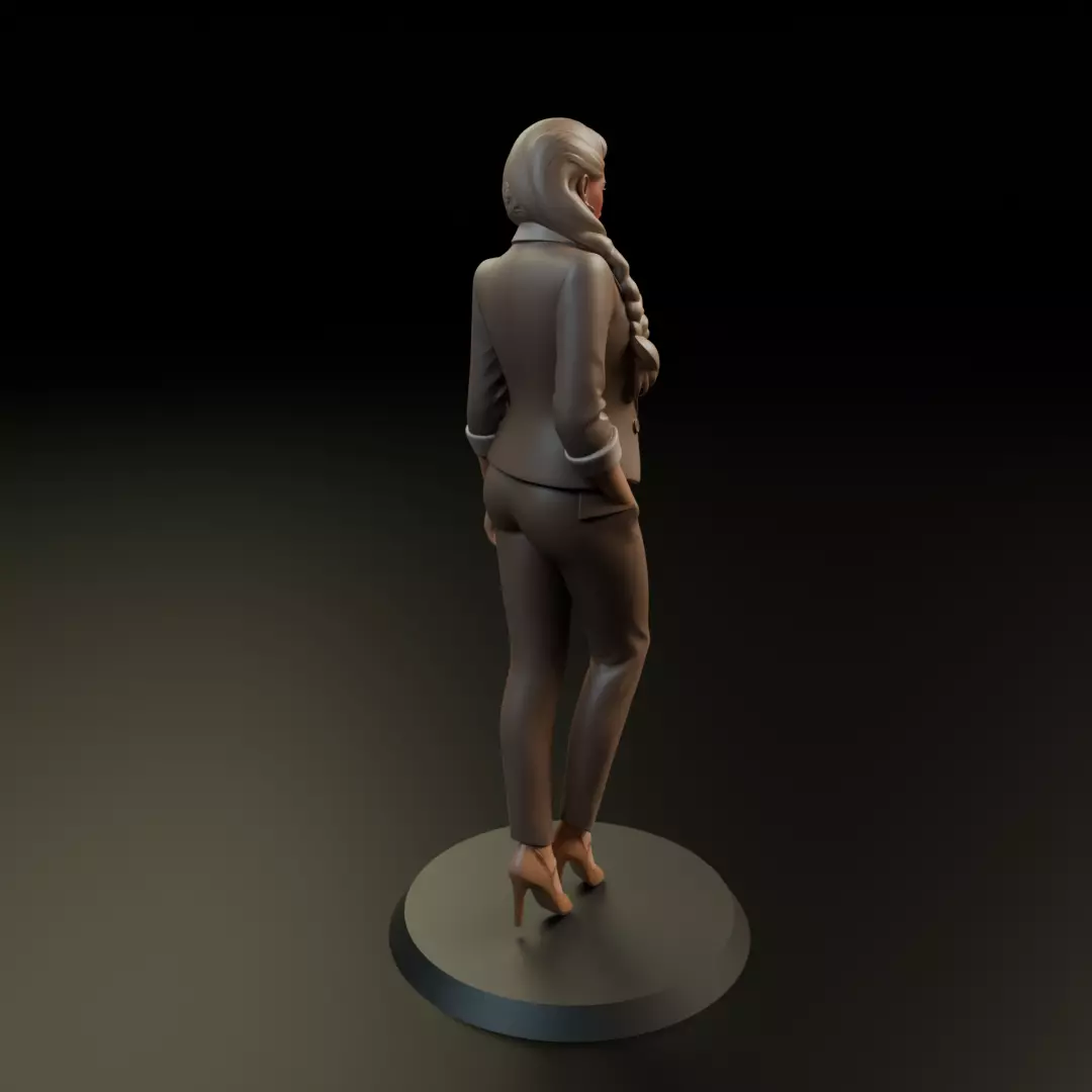 executive pinup 3D print model_14
