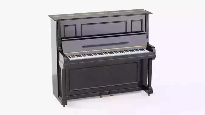 Black Upright Piano