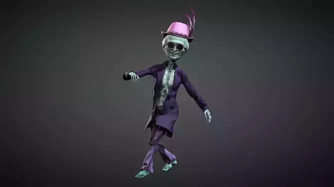 Disguised Alien Cool humanoid - Rigged and blendshapes