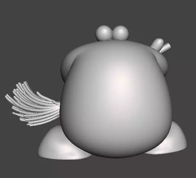 TRAP DOOR BERK WITH BROOM FANTASY FIGURE MODEL TOY SCULPTURE 3D print model_6