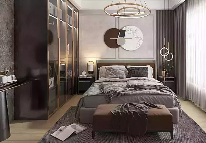 Bedroom Interior 3D model 3