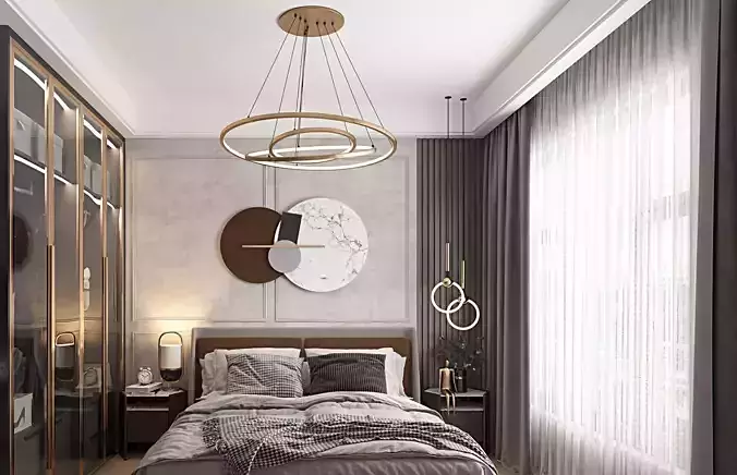 Bedroom Interior 3D model 2