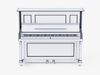 Dark Wood Upright Piano Low-poly 3D model_2