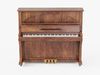 Dark Wood Upright Piano Low-poly 3D model_1