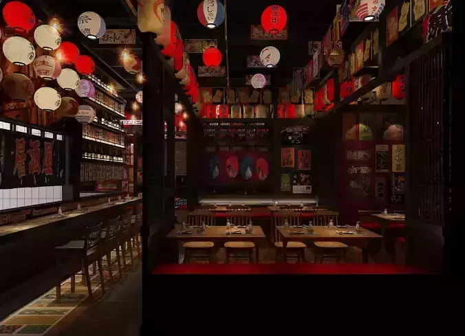 Japanese Restaurant Interior