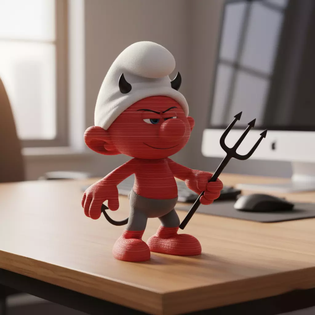 Devil Smurf 3D print model