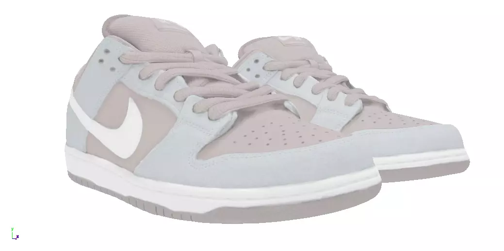 Nike Air SB Dunk low TRD Low-poly 3D model_0