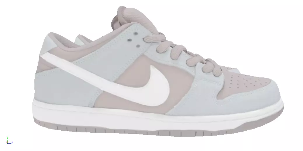 Nike Air SB Dunk low TRD Low-poly 3D model_1