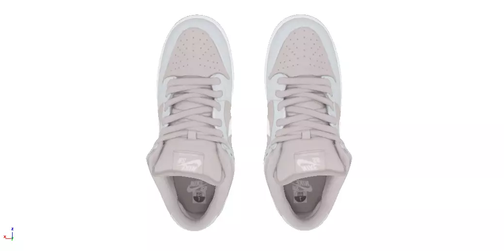 Nike Air SB Dunk low TRD Low-poly 3D model_3