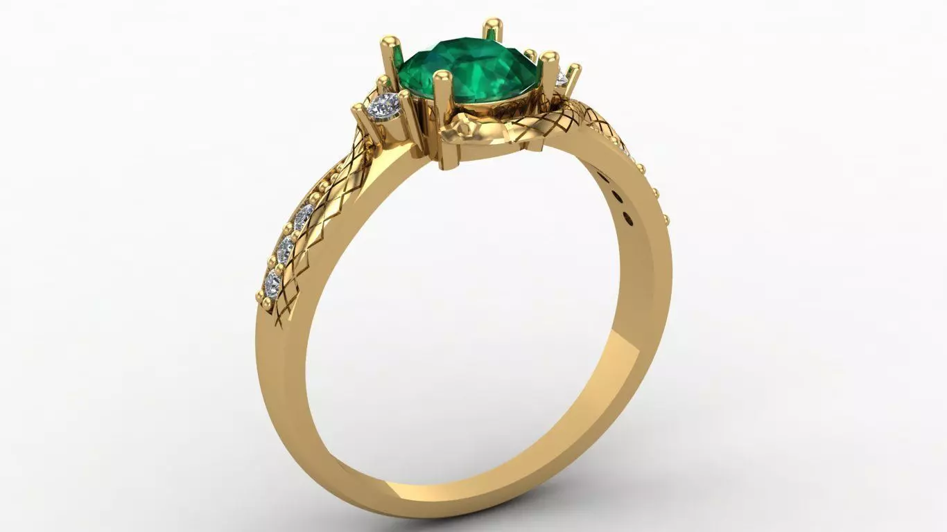 Medicine Graduation Ring with snakes on top 3D print model_1