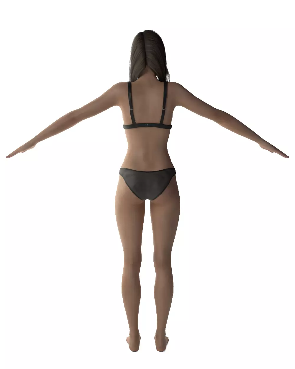 Evelyn - Realistic Female Base Mesh 3D model_10