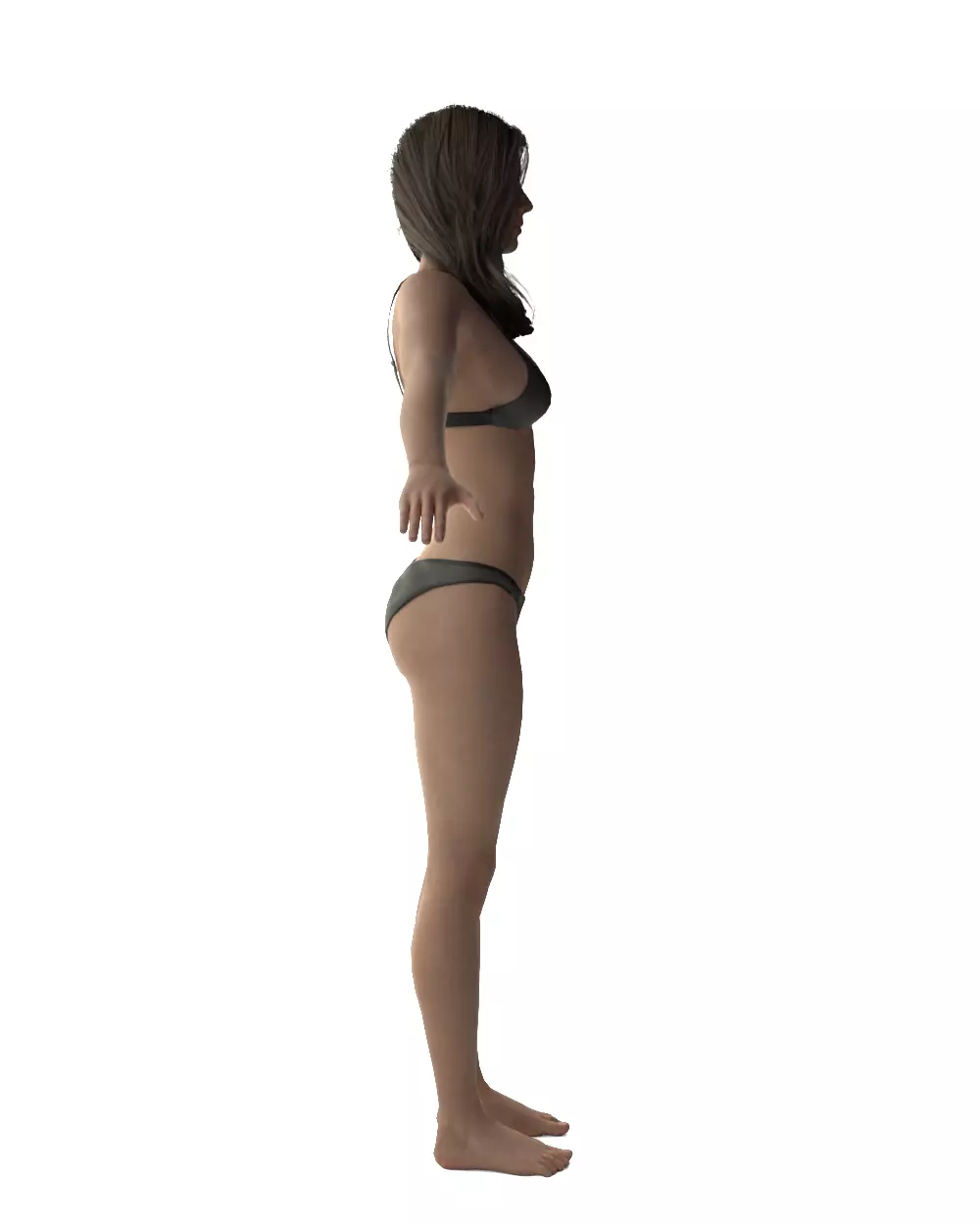 Evelyn - Realistic Female Base Mesh 3D model_14