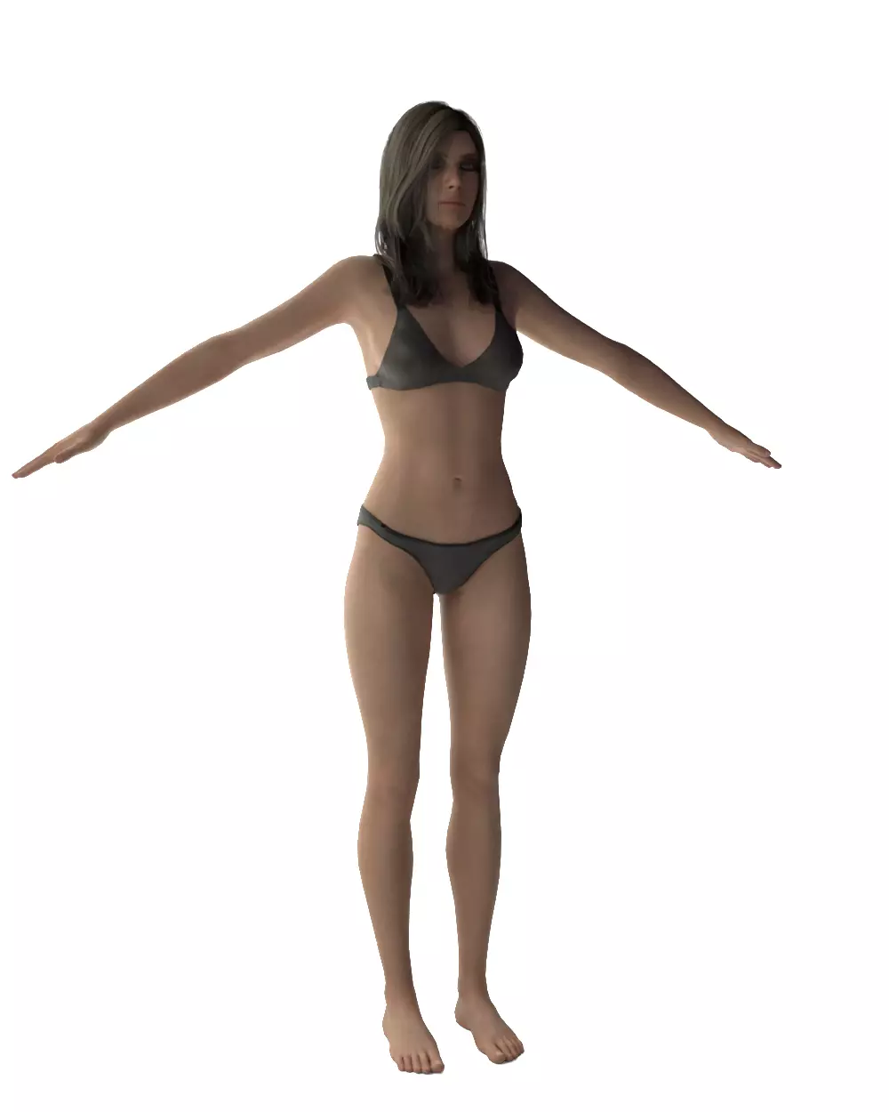 Evelyn - Realistic Female Base Mesh 3D model_18