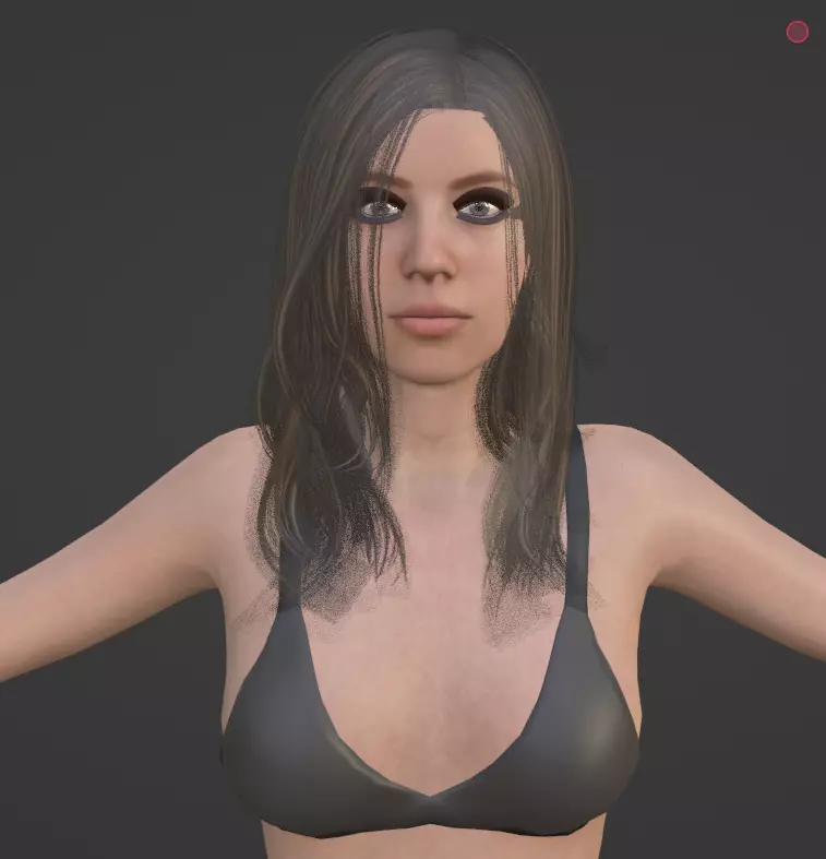 Evelyn - Realistic Female Base Mesh 3D model_23