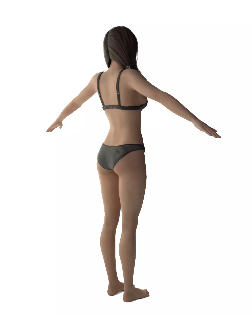 Evelyn - Realistic Female Base Mesh 3D model_12
