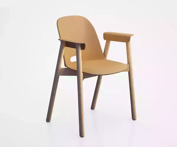 Alfi armchair by Jasper Morrison for Emeco 3D model