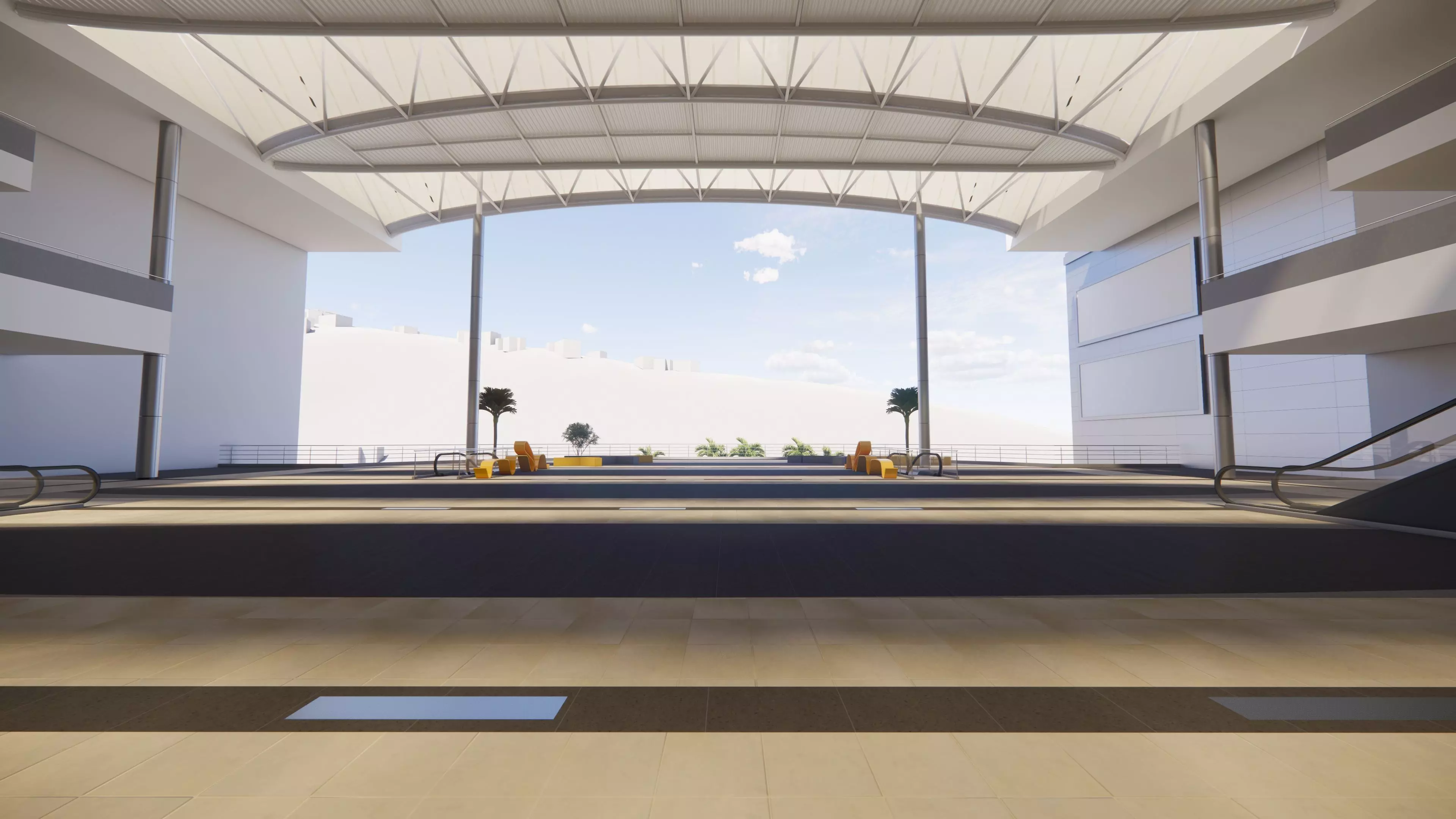 Shopping Mall Section 3D model_6